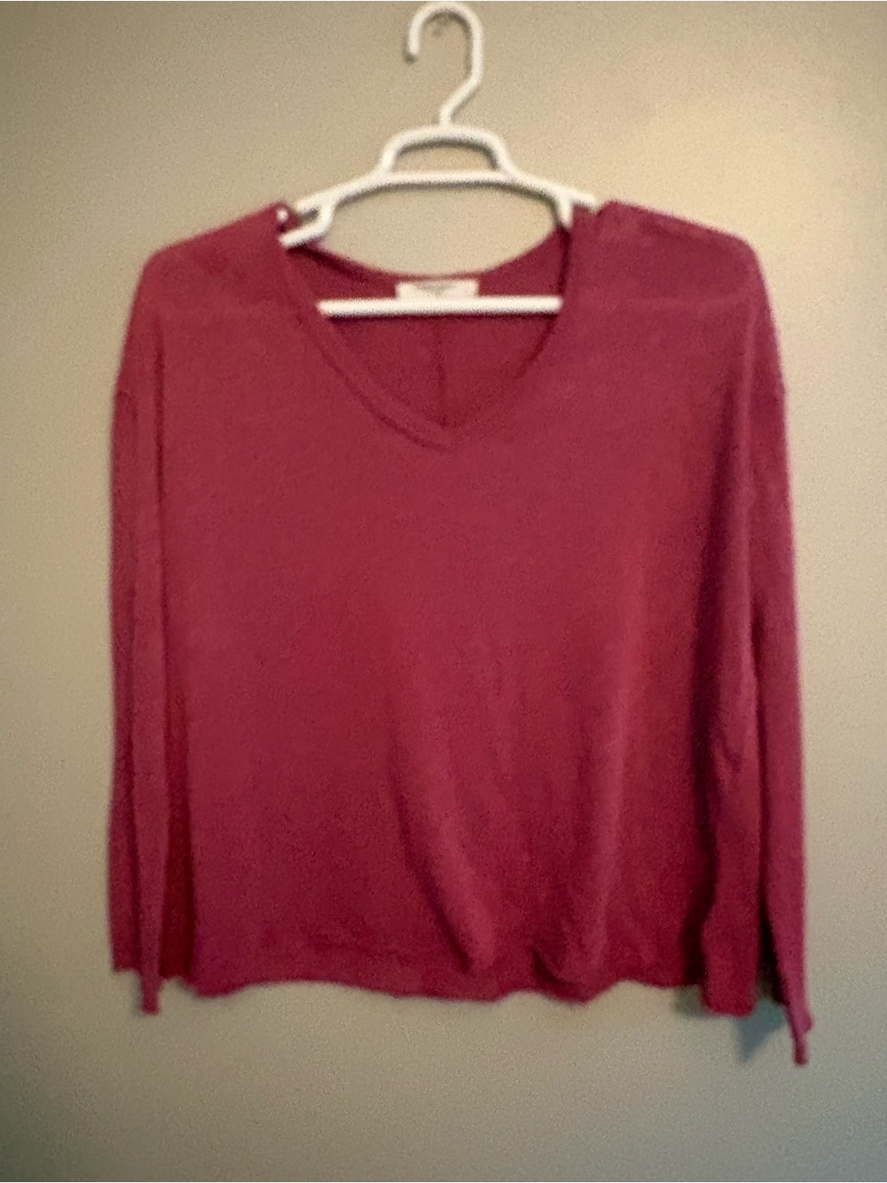 Project Social T V-Neck Sweater - Wine